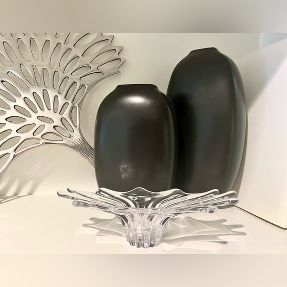 MCM Art Vannes Crystal Art Glass Bowl Elegant Trinket Dish Vintage 1950s France - Picture 12 of 14